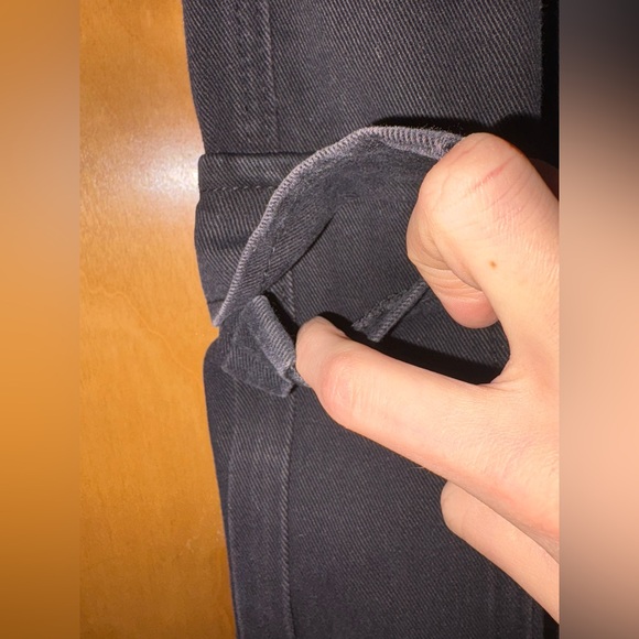 SHEIN Black Cargo Boyfriend Jeans - Picture 6 of 7